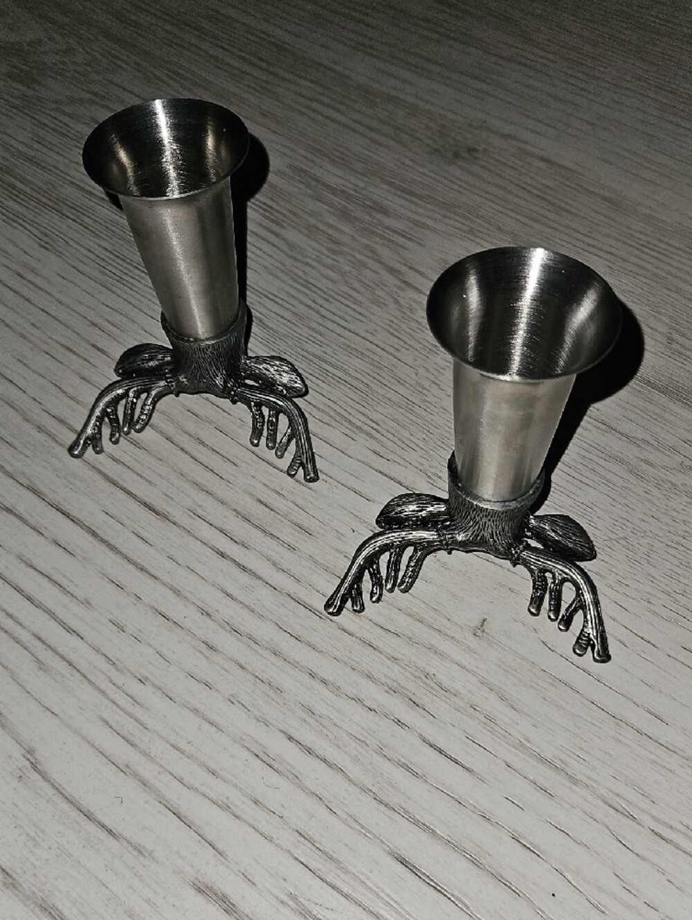 Set of 2 Jägermeister Silver Shot Glasses - Picture 6 of 6